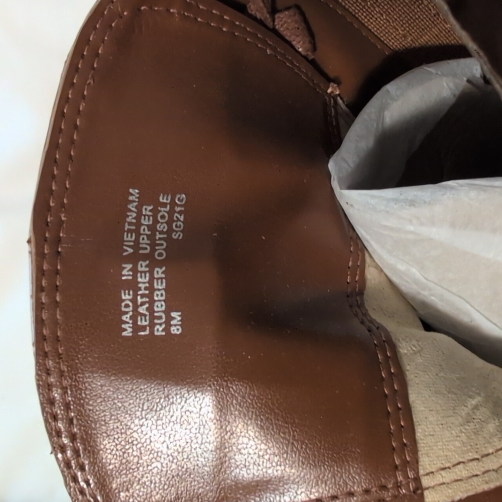 Michael Kors Ladies leather Chestnut Stark Booties. - Picture 8 of 10